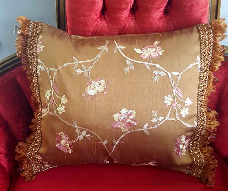 Dark gold throw clearance pillows